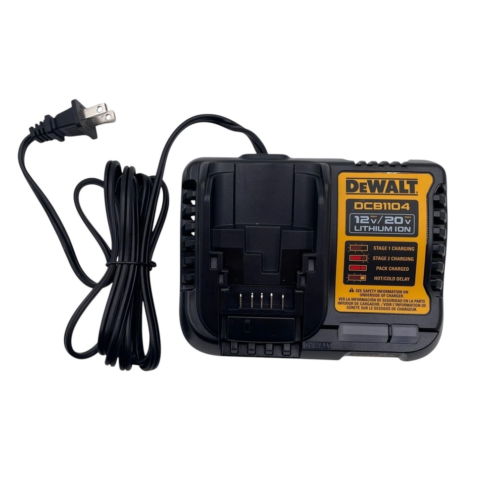 DEWALT 12V MAX/20V MAX Lithium Ion Battery Charger, 4 Amp (DCB1104)- NEW!